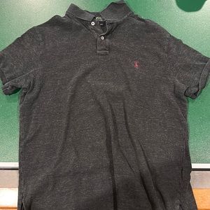 Charcoal grey Ralph Lauren polo, XL Custom Fit.